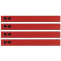 Magnetleisten Rot 5 x 50 cm 4er-Set Inklusive 32 Magnete Magnetleisten Rot 5 x 50 cm 4er-Set Inklusive 32 Magnete von KARAT