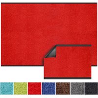 Schmutzfangmatte Monochrom Rot Zuschnitt 120 x 150 cm von KARAT