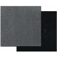 Karat - Teppichfliesen Bohemia Grau 03 50 x 50 cm von KARAT