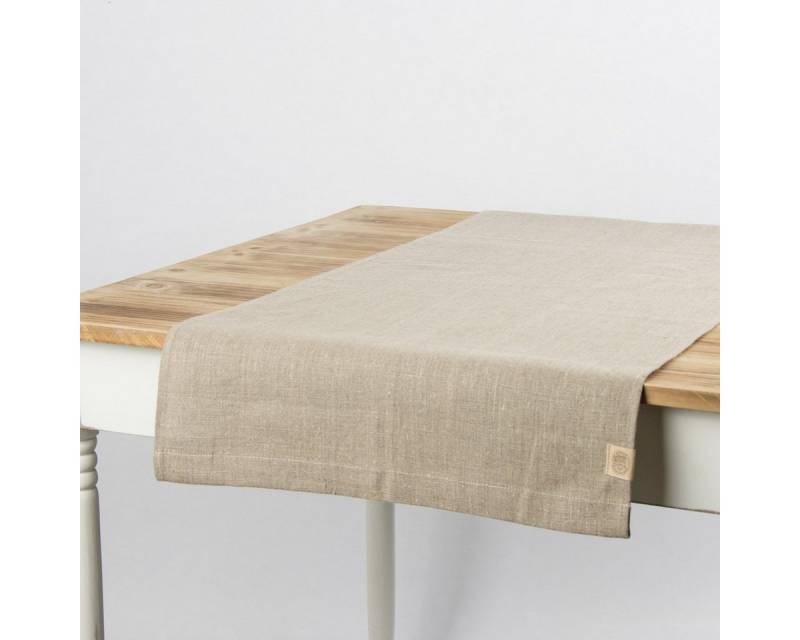 KARDELEN Tischläufer Leinentischläufer Tischläufer Erik 1-lagig 47x150cm natur KARDELEN Tischläufer Leinentischläufer Tischläufer Erik 1-lagig 47x150cm natur von KARDELEN