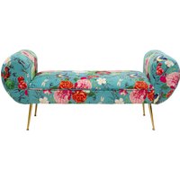 Bank Trono Flower Fever Blau 140cm von KARE DESIGN