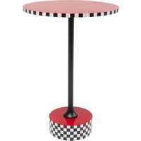 Beistelltisch Domero Checkers Rot Ø40cm von KARE DESIGN