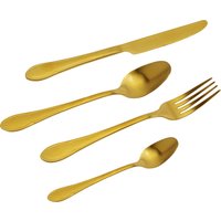 Besteck Cucina Gold Matt (16/tlg.) von KARE DESIGN