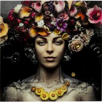 Bild Glas Flower Art Lady 120x120cm Bild Glas Flower Art Lady 120x120cm von KARE DESIGN