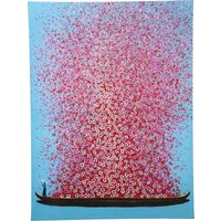 Bild Touched Flower Boat Blau Pink 120x160cm von KARE DESIGN