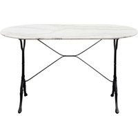 Bistrotisch Kaffeehaus Oval Weiß 120x60cm von KARE DESIGN