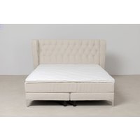 Boxspringbett Benito Moon Creme 180x200cm von KARE DESIGN