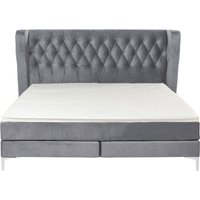 Boxspringbett Benito Moon Grau 160x200cm von KARE DESIGN