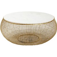 Couchtisch Cesta Marmor Gold Ø100cm von KARE DESIGN