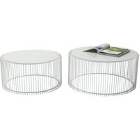 Couchtisch Wire White (2/Set) von KARE DESIGN