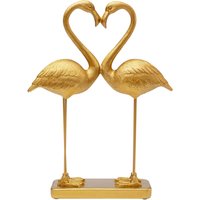 Deko Figur Flamingo Love Gold 39cm von KARE DESIGN