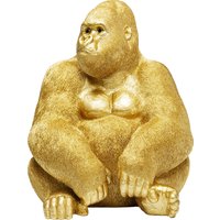 Deko Figur Monkey Gorilla Side XL Gold 76cm von KARE DESIGN