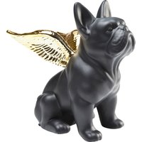 Deko Figur Sitting Angel Dog Gold-Schwarz von KARE DESIGN