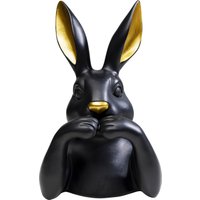 Deko Figur Sweet Rabbit Schwarz 31cm von KARE DESIGN