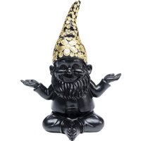 Deko Figur Zwerg Meditation Schwarz Gold 19cm von KARE DESIGN