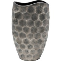 Deko Vase Sacramento Comb Silber Antik 59cm von KARE DESIGN