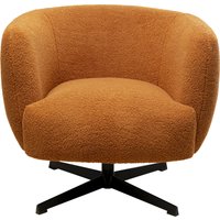 Drehsessel Peony Fuzzy Brown von KARE DESIGN