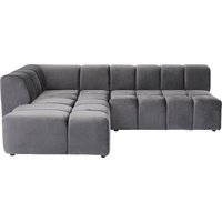 Ecksofa Belami Velvet Grau Links von KARE DESIGN