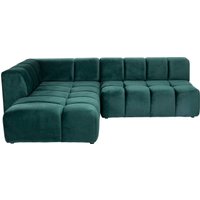 Ecksofa Belami Velvet Dunkelgrün Links 265cm von KARE DESIGN