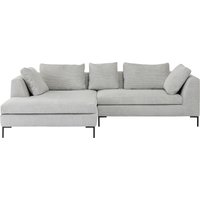 Ecksofa Gianni Cord Grau Links von KARE DESIGN