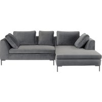 Ecksofa Gianni Small Velvet Grau Rechts von KARE DESIGN