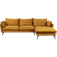 Ecksofa Monza Rechts Velvet Curry 296cm von KARE DESIGN