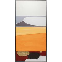 Gerahmtes Bild Abstract Shapes Orange 73x143cm von KARE DESIGN