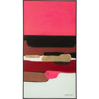 Gerahmtes Bild Abstract Shapes Pink 73x143cm von KARE DESIGN