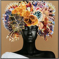 Gerahmtes Bild Flower Hair 120x120cm von KARE DESIGN