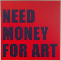 Gerahmtes Bild Need Money 80x80cm von KARE DESIGN