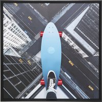 Gerahmtes Bild Skyline Skater 149x149cm von KARE DESIGN