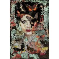 Glasbild Lady Butterfly 100x150cm von KARE DESIGN