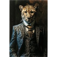 Glasbild Mister Leo 100x150cm Glasbild Mister Leo 100x150cm von KARE DESIGN