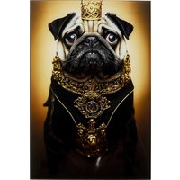 Glasbild Prince Pug 40x60cm von KARE DESIGN