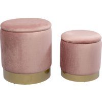 Hocker Cherry Storage Rose Brass (2/Set) von KARE DESIGN