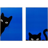 Kare Design Bild mit Rahmen "Gerahmtes Bild Ciao Gatto (2/Set)" von KARE DESIGN