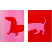 Kare Design Bild mit Rahmen "Gerahmtes Bild Dog Frankie (2/Set)" von KARE DESIGN