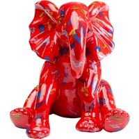 Kare Design Dekofigur "Deko Figur Elephant Dots Rot 18cm" von KARE DESIGN