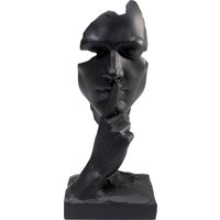 Kare Design Dekoobjekt "Deko Objekt Quiet Face Schwarz 31cm" von KARE DESIGN