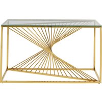 Konsole Laser Gold Klarglas 120x40cm von KARE DESIGN