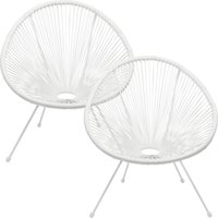 Sessel Acapulco Mono Weiß 2/Set von KARE DESIGN