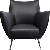 Sessel Goldfinger Smart Leder Schwarz von KARE DESIGN