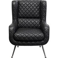 Sessel Nonna Smart Leder Schwarz von KARE DESIGN