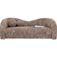 Sofa 2-Sitzer Livia Melange Braun 201cm von KARE DESIGN