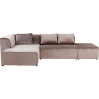 Ecksofa Infinity Velvet Taupe Links von KARE DESIGN