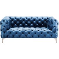 Sofa Look 2-Sitzer Velvet Blau von KARE DESIGN