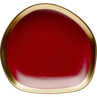 Teller Vibrations Rot Ø27cm von KARE DESIGN
