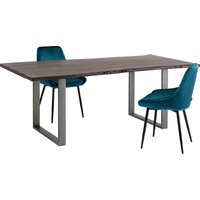 Tisch Harmony Dunkel Rohstahl 160x80 von KARE DESIGN