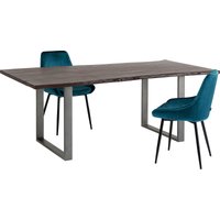 Tisch Harmony Dunkel Rohstahl 180x90 von KARE DESIGN