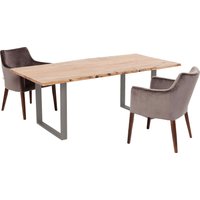 Tisch Harmony Rohstahl 180x90 von KARE DESIGN